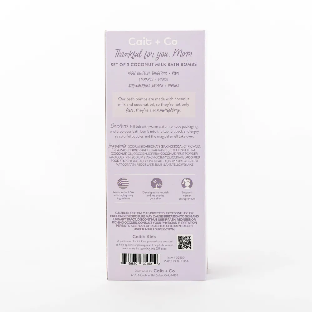 Cait + Co Mom Bath Bomb Gift Set