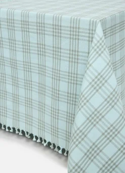 Outlet Heather Taylor Home Montauk Dew Plaid Tablecloth