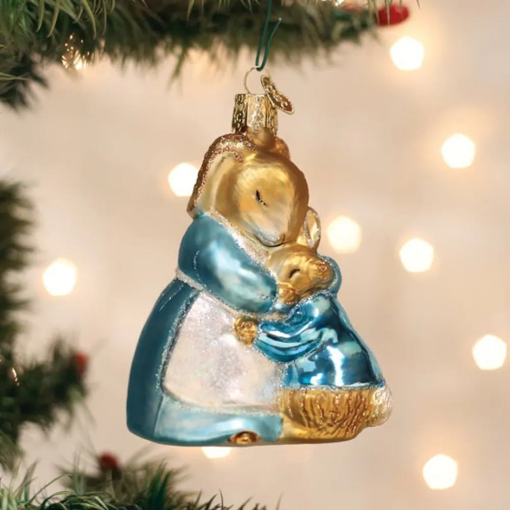Old World Christmas Mrs. Rabbit And Peter Ornament