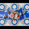 Hot Bonjour Fete Multicolor Elegant Floral Dessert Plates (multipack)