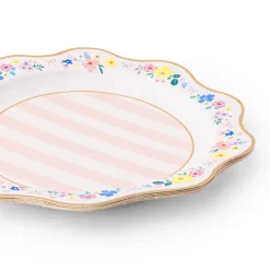 Sale Bonjour Fete Multicolor Elegant Floral Dinner Plates