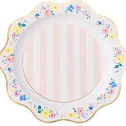 Sale Bonjour Fete Multicolor Elegant Floral Dinner Plates