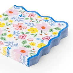 Outlet Bonjour Fete Multicolor Elegant Floral Dinner Napkins