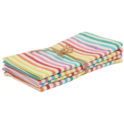 Best Heather Taylor Home Multi Stripe Rainbow Napkins