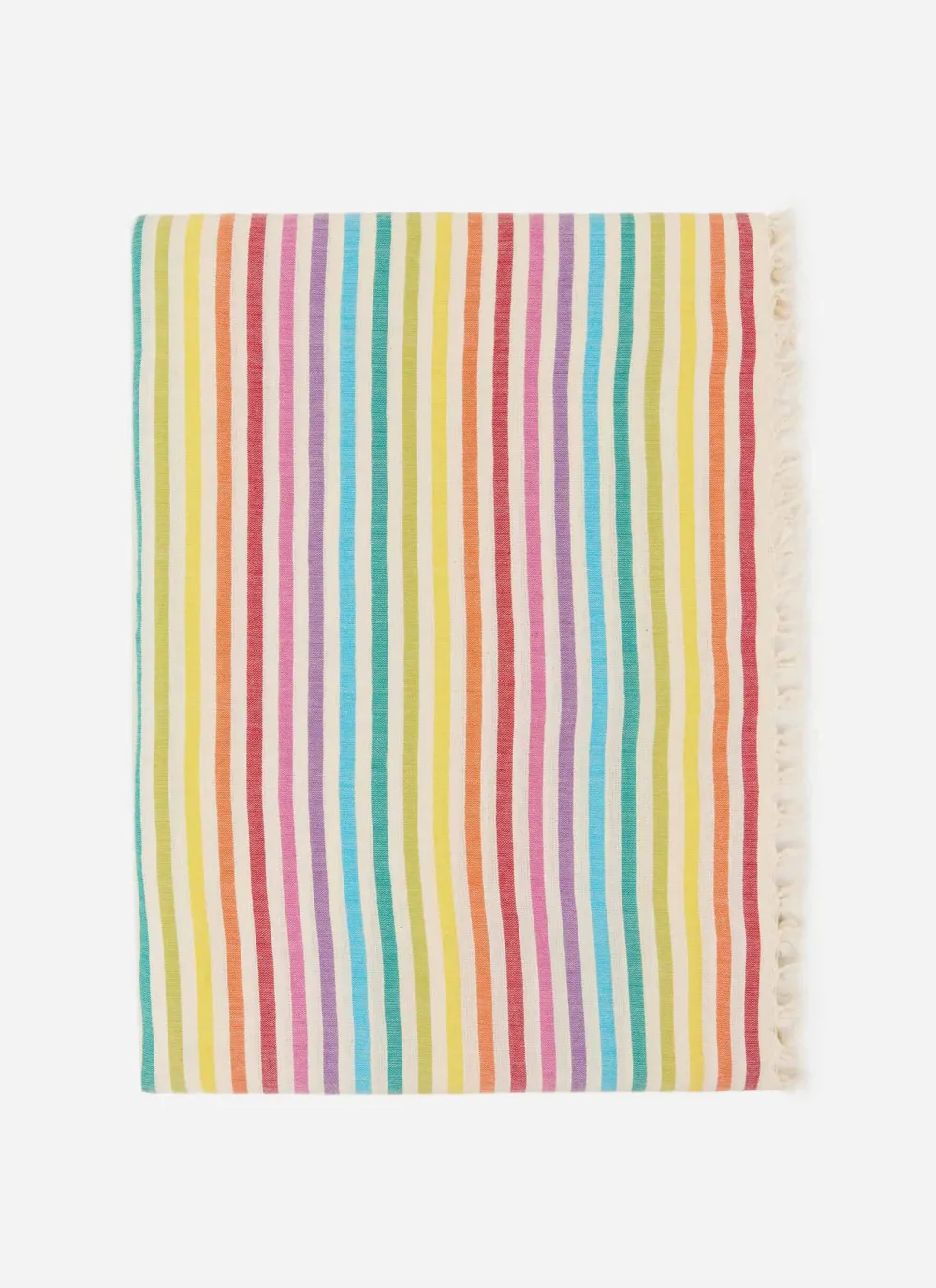 Best Heather Taylor Home Multi Stripe Rainbow Tablecloth