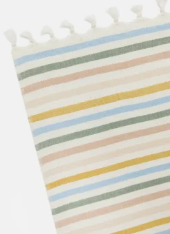 Heather Taylor Home Multi Stripe Spring Pastel Tablecloth