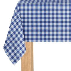 Coterie Party Supplies Navy Blue Gingham Paper Tablecloth
