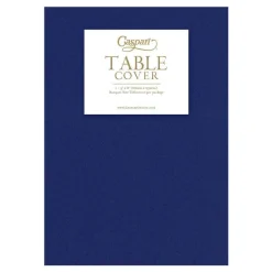 New Caspari Navy Blue Linen Like Table Cover