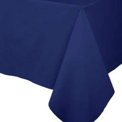 New Caspari Navy Blue Linen Like Table Cover