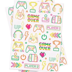 Discount xo, Fetti Neon Gamer Temporary Tattoos