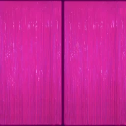 Hot xo, Fetti Neon Pink Fringe Curtain Backdrop
