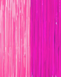 Hot xo, Fetti Neon Pink Fringe Curtain Backdrop