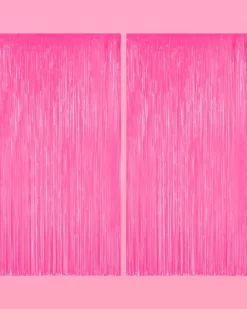 Hot xo, Fetti Neon Pink Fringe Curtain Backdrop