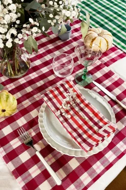Sale Archive New York Noel Plaid Dinner Napkin Set