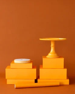 Bonjour Fete Orange Display Box Risers