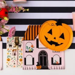Online Bonjour Fete Orange Jack-O-Lantern Small Plates