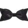 New Allstate Floral Oversized Black Velvet Bow Ornament