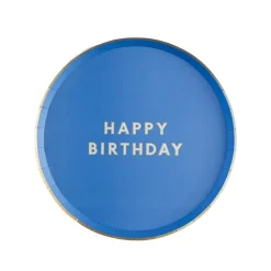 Online Bonjour Fete Palisades Blue Signature Happy Birthday Small Plates