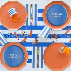 Online Bonjour Fete Palisades Blue Signature Happy Birthday Small Plates