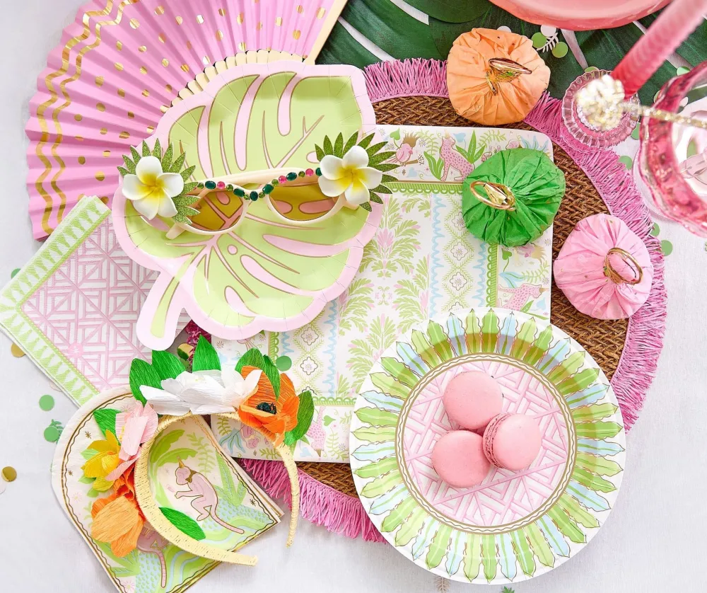 Best Packed Party Palm Leaf Glitter Acrylic Drink Stirrers (4 ct)