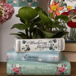 Hot Steel Mill Gifts Pastel Classics Stacked Books Planter