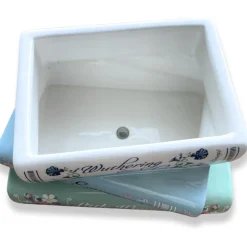 Hot Steel Mill Gifts Pastel Classics Stacked Books Planter