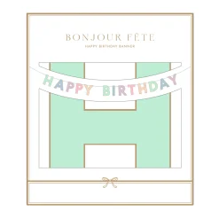 Best Bonjour Fete Pastel Happy Birthday Banner