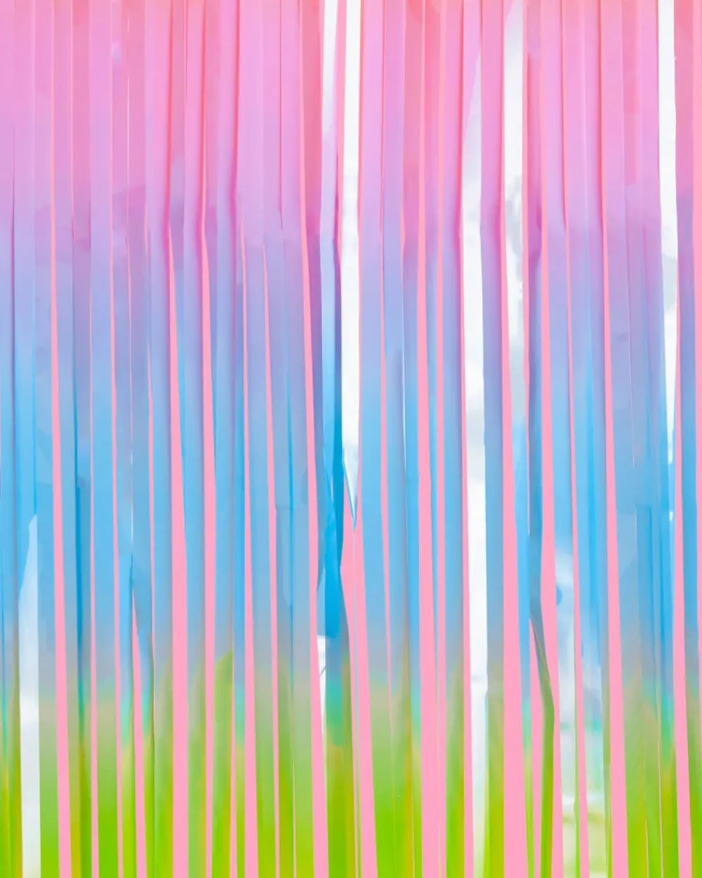 Discount xo, Fetti Pastel Rainbow Fringe Curtain Backdrop