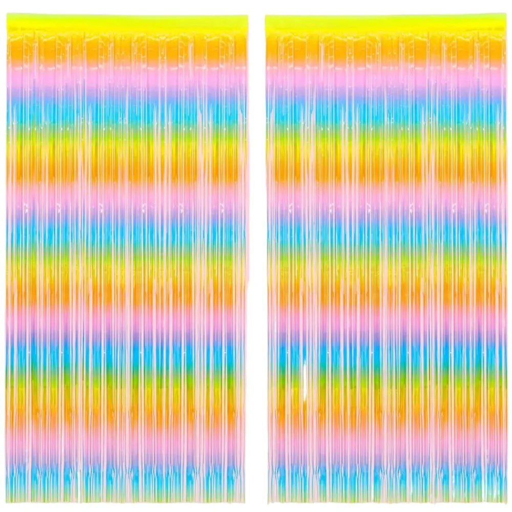 Discount xo, Fetti Pastel Rainbow Fringe Curtain Backdrop