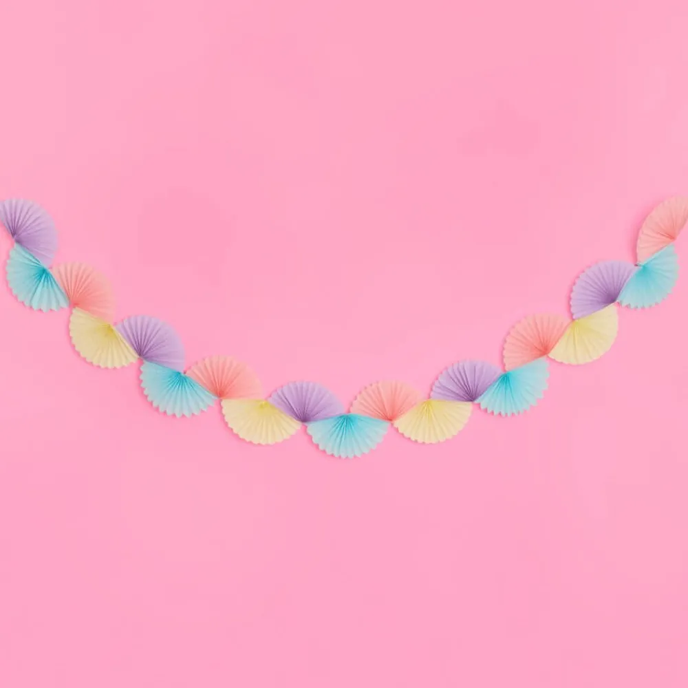 Outlet xo, Fetti Pastel Tissue Fan Banner