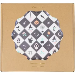 Best Meri Meri Patchwork Halloween Reusable Large Plates
