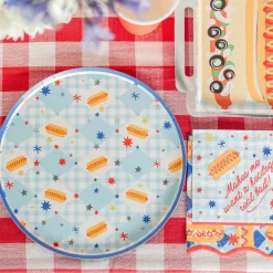 Outlet Jollity & Co. + Daydream Society Patriotic Hot Dog Platter Shaped Plates