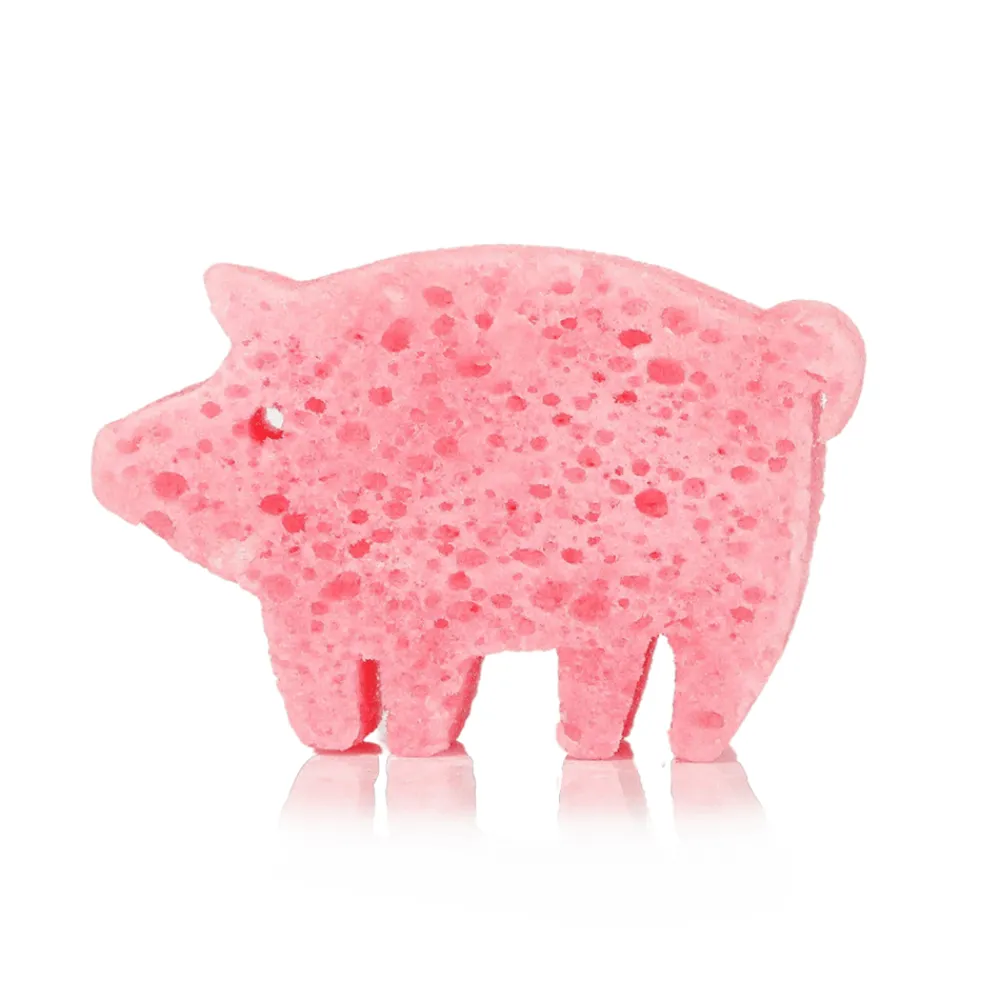 New Spongellé Peggy Pig Shower Buffer Sponge