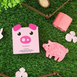 New Spongellé Peggy Pig Shower Buffer Sponge