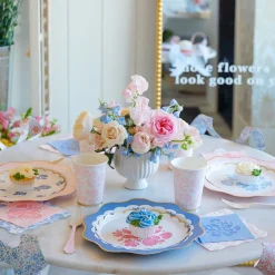 Sale Bonjour Fete Petal Pink Elegant Floral Cocktail Napkins