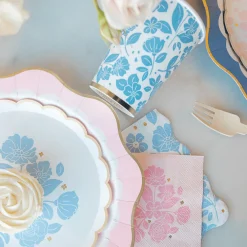 Sale Bonjour Fete Petal Pink Elegant Floral Cocktail Napkins