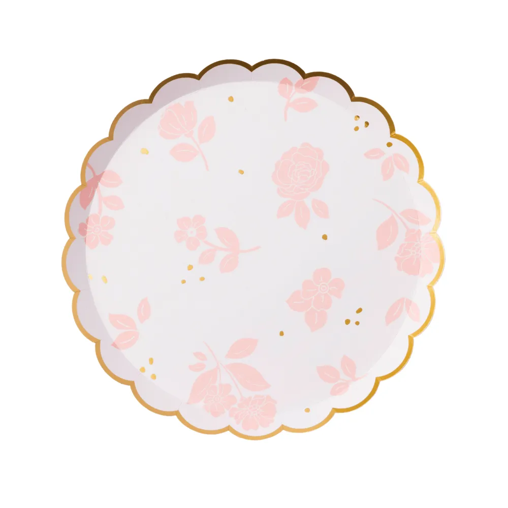 Discount Bonjour Fete Petal Pink Elegant Floral Dessert Plates