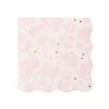 Hot Bonjour Fete Petal Pink Elegant Floral Dinner Napkins