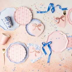 New Bonjour Fete Petal Pink Signature Bow Small Plates