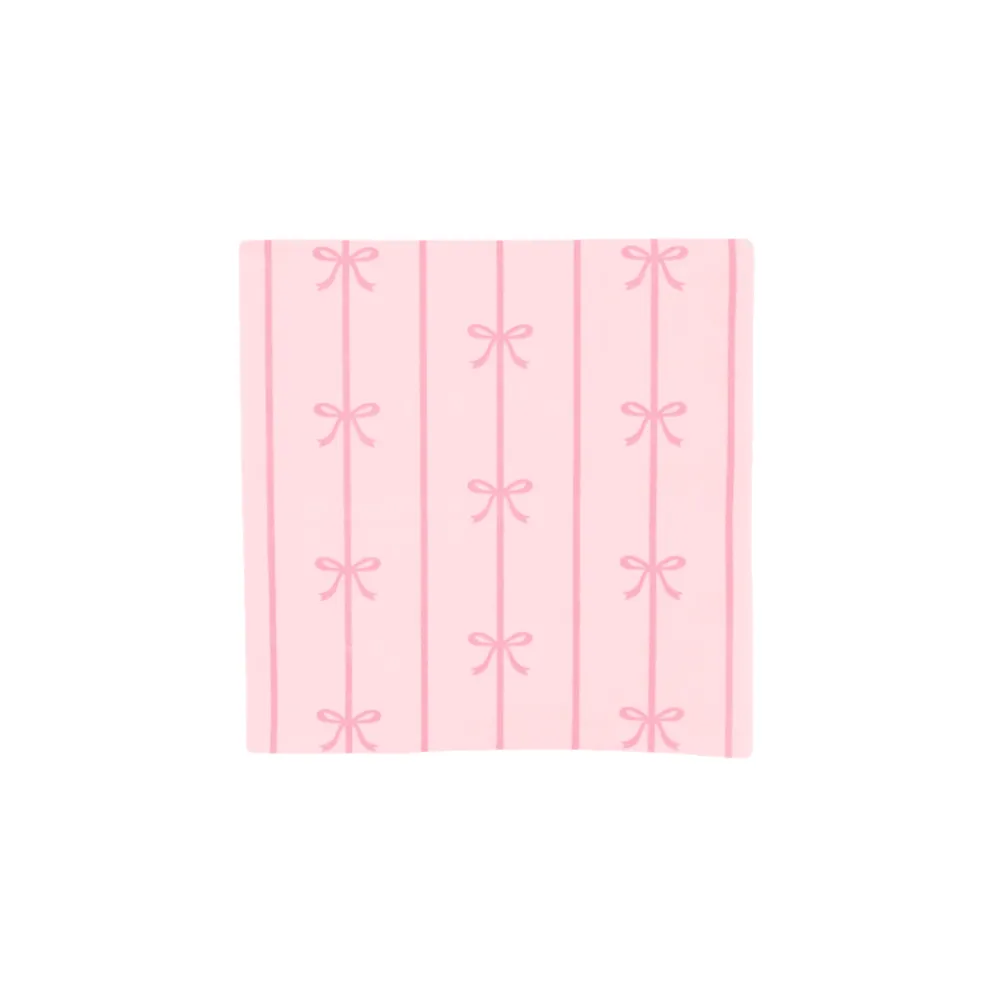 Outlet Bonjour Fete Petal Pink Signature Bow Small Napkins