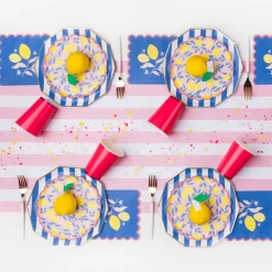 Online Bonjour Fete Petal Pink Signature Cabana Stripe Table Runner