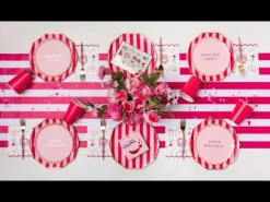 Hot Bonjour Fete Petal Pink Signature Happy Birthday Small Plates