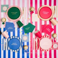 Hot Bonjour Fete Petal Pink Signature Happy Birthday Small Plates