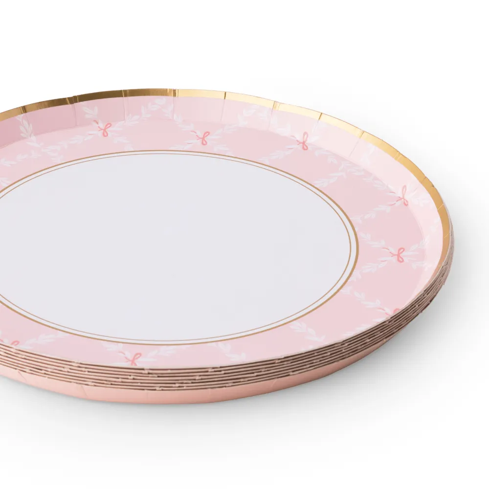 Online Bonjour Fete Petal Pink Trellis Small Plates