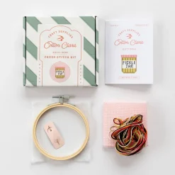Clearance Cotton Clara Craft Kits & Supplies Pickle Jar Cross Stitch Kit