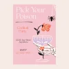 Hot Bonjour Fete Pick Your Poison Digital Party Invitation