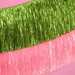 xo, Fetti Pink and Green Fringe Banner Set
