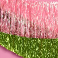 xo, Fetti Pink and Green Fringe Banner Set