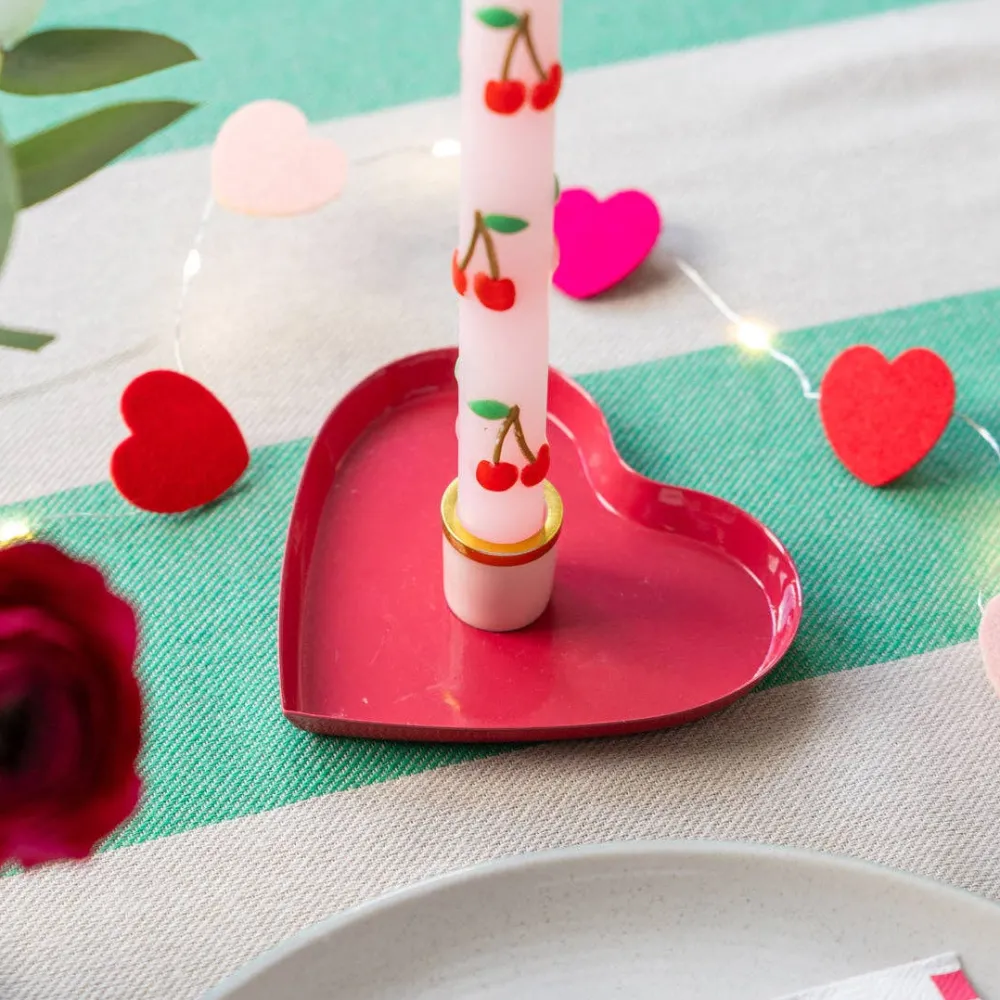 Sale Talking Tables USA Pink Cherry Taper Candles