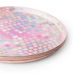 Clearance Bonjour Fete Pink Disco Ball Plates